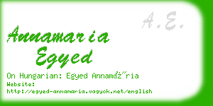 annamaria egyed business card